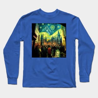 Starry Night in Diagon Alley Long Sleeve T-Shirt